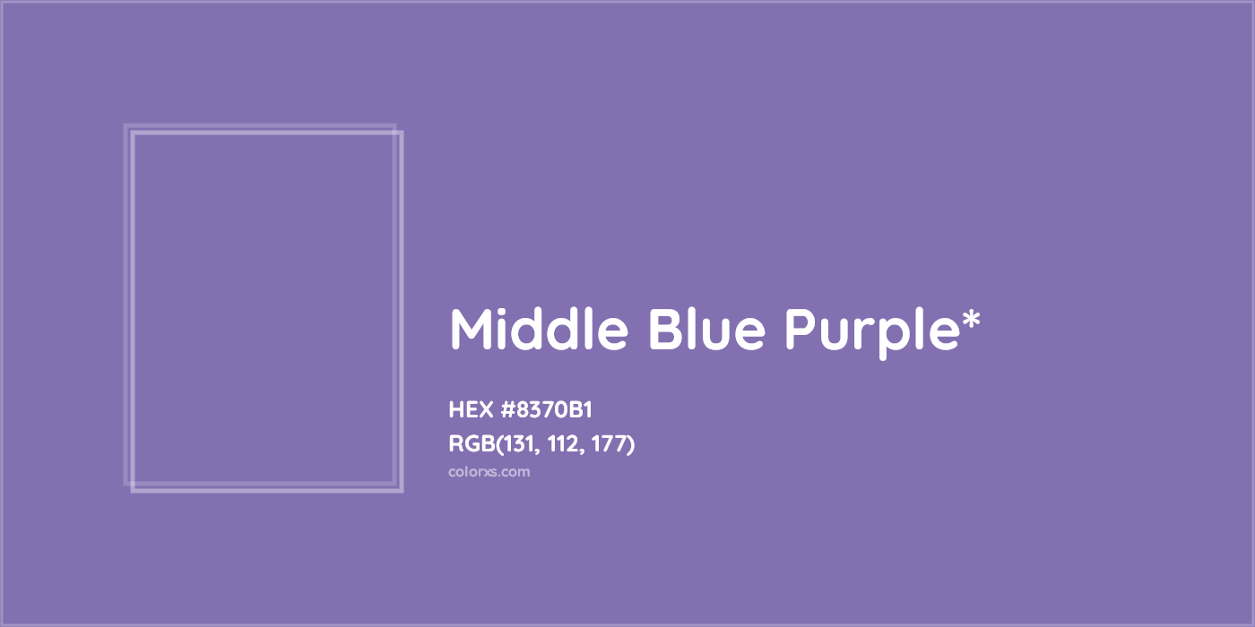 HEX #8370B1 Color Name, Color Code, Palettes, Similar Paints, Images