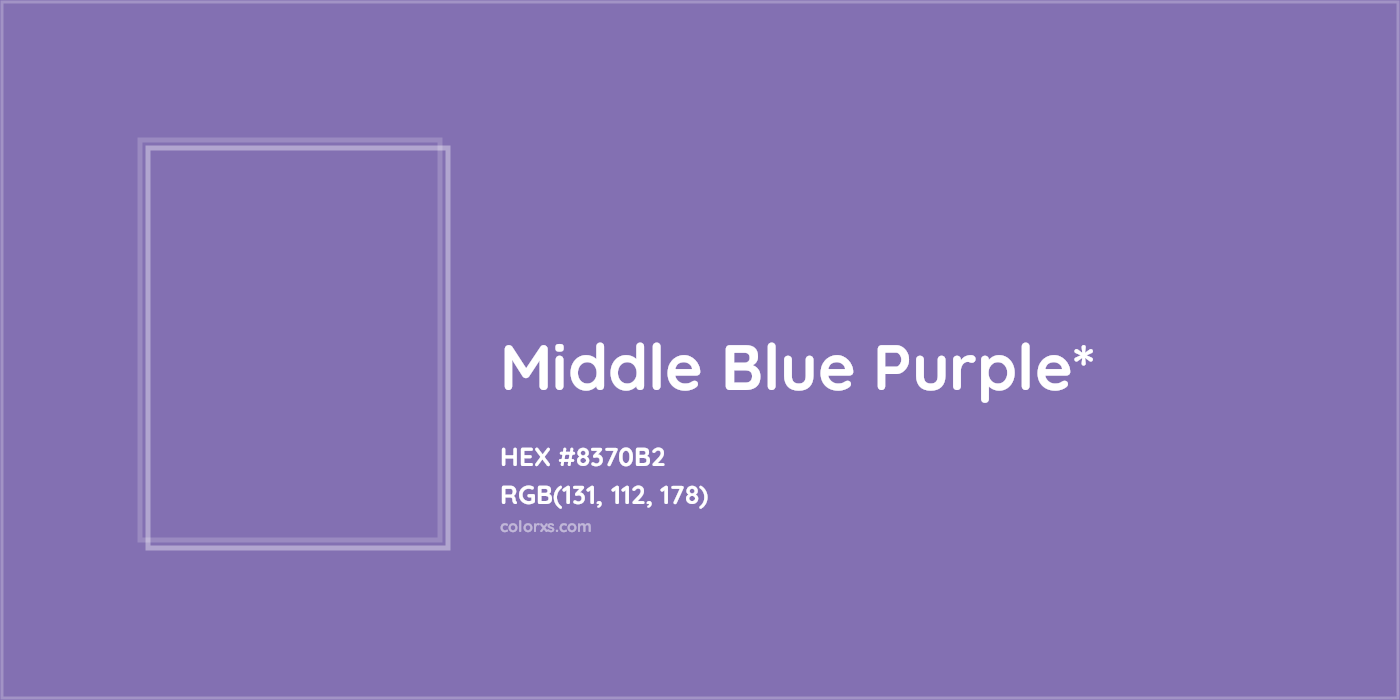 HEX #8370B2 Color Name, Color Code, Palettes, Similar Paints, Images