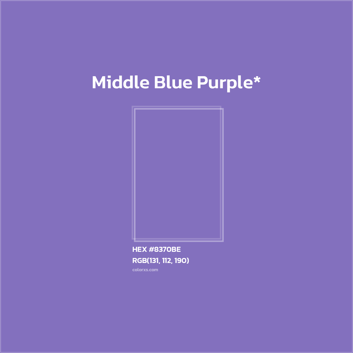 HEX #8370BE Color Name, Color Code, Palettes, Similar Paints, Images