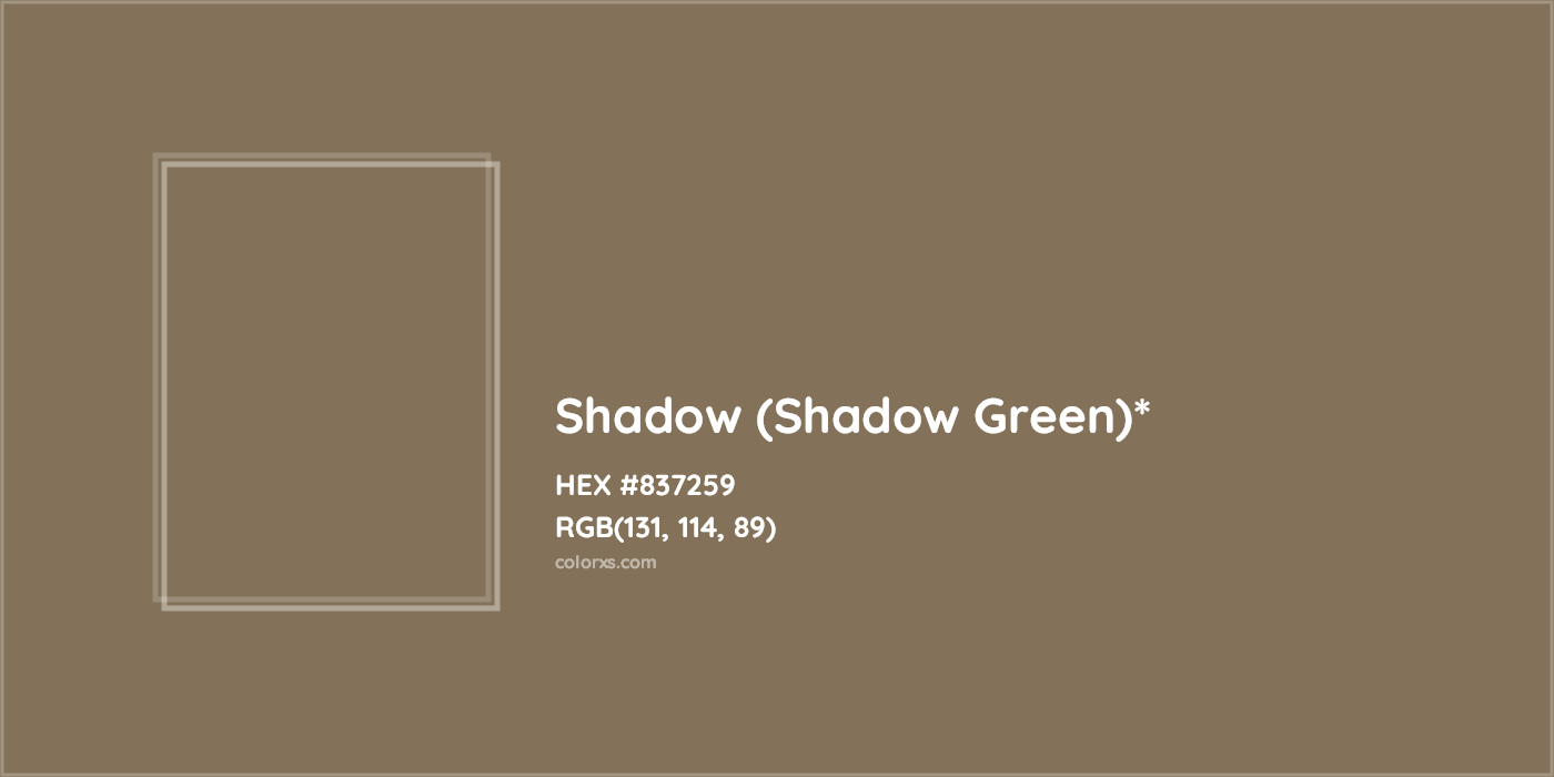 HEX #837259 Color Name, Color Code, Palettes, Similar Paints, Images