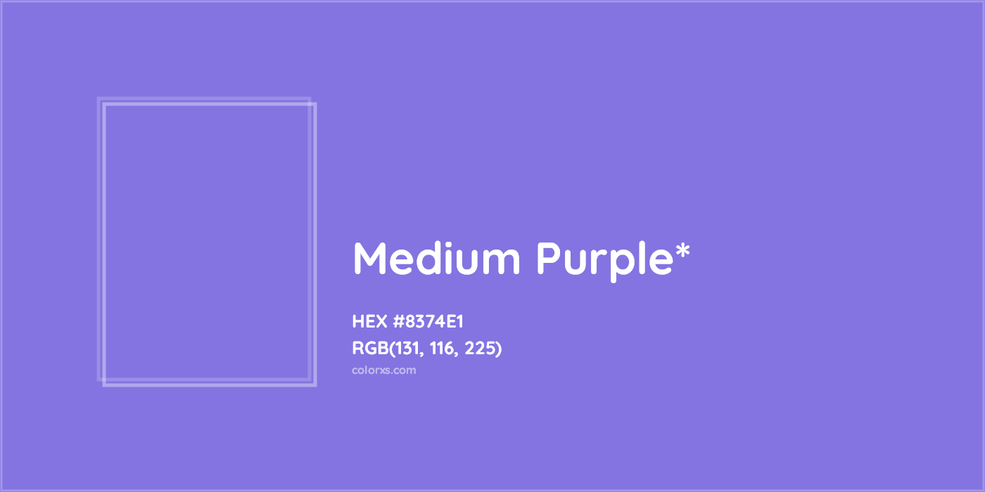 HEX #8374E1 Color Name, Color Code, Palettes, Similar Paints, Images
