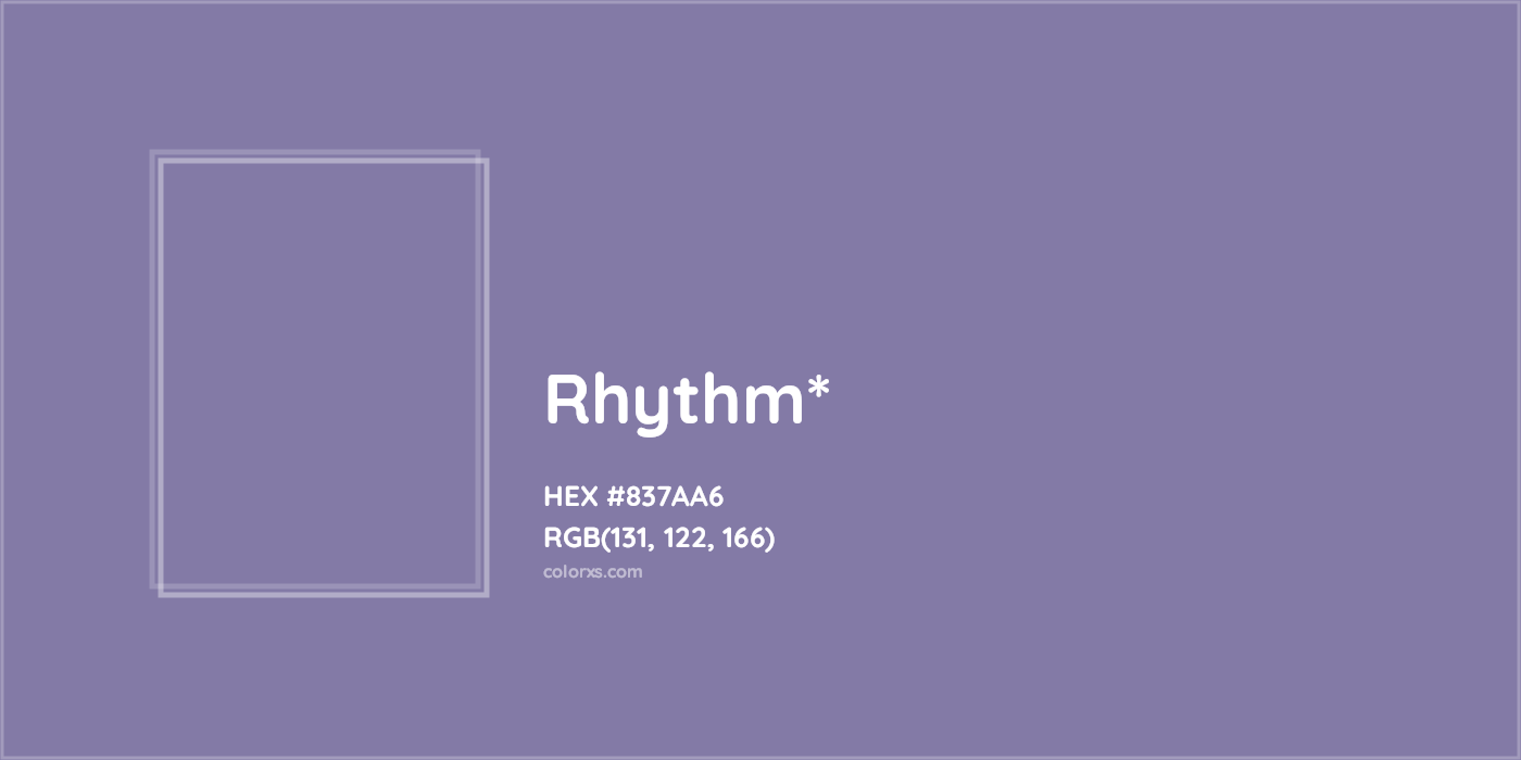 HEX #837AA6 Color Name, Color Code, Palettes, Similar Paints, Images