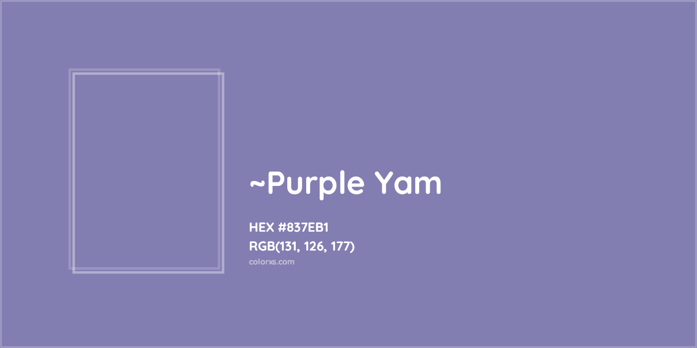 HEX #837EB1 Color Name, Color Code, Palettes, Similar Paints, Images