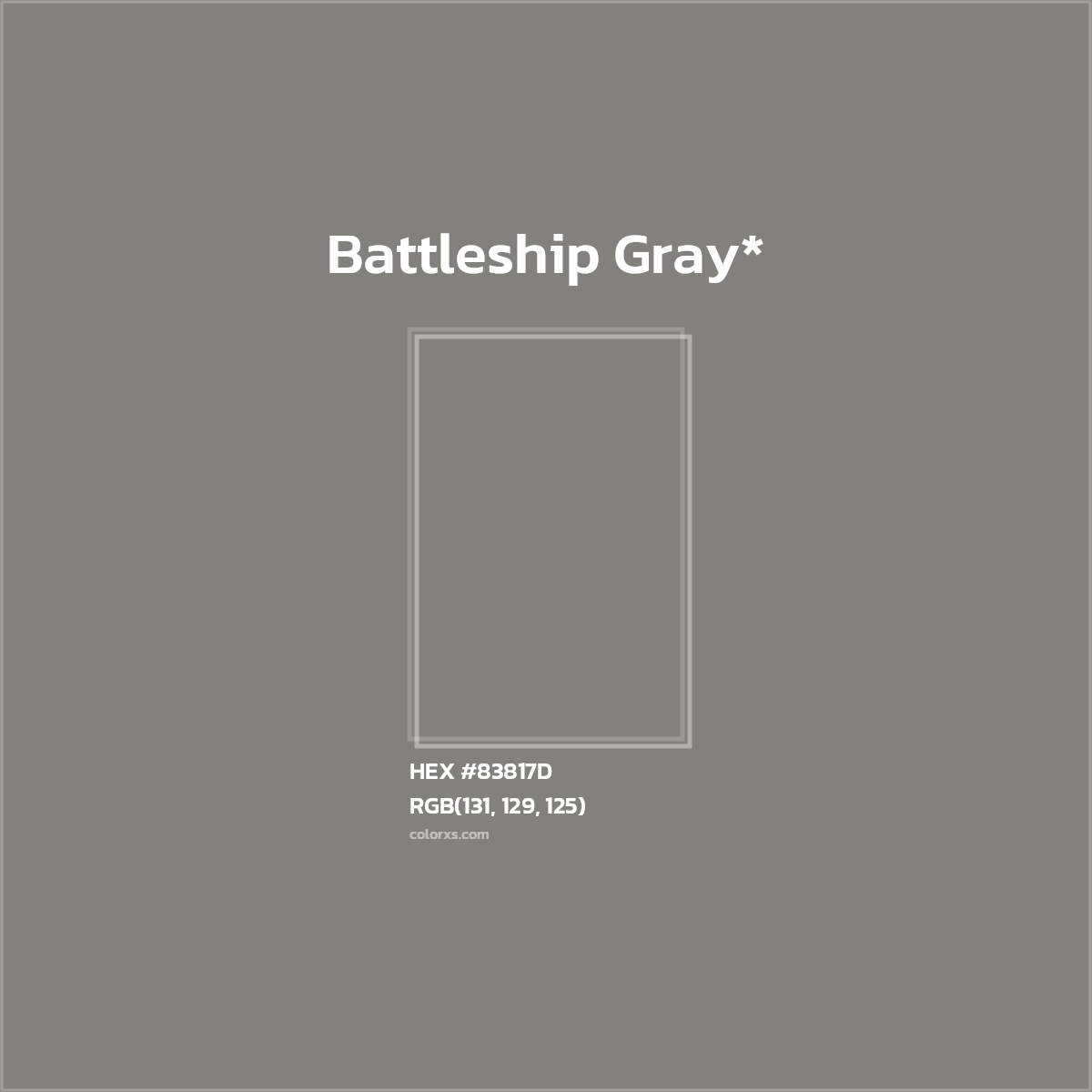 HEX #83817D Color Name, Color Code, Palettes, Similar Paints, Images