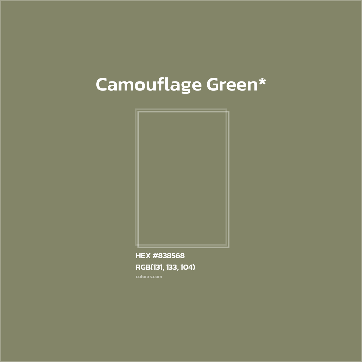 HEX #838568 Color Name, Color Code, Palettes, Similar Paints, Images