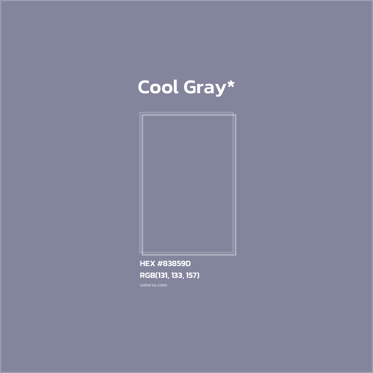 HEX #83859D Color Name, Color Code, Palettes, Similar Paints, Images