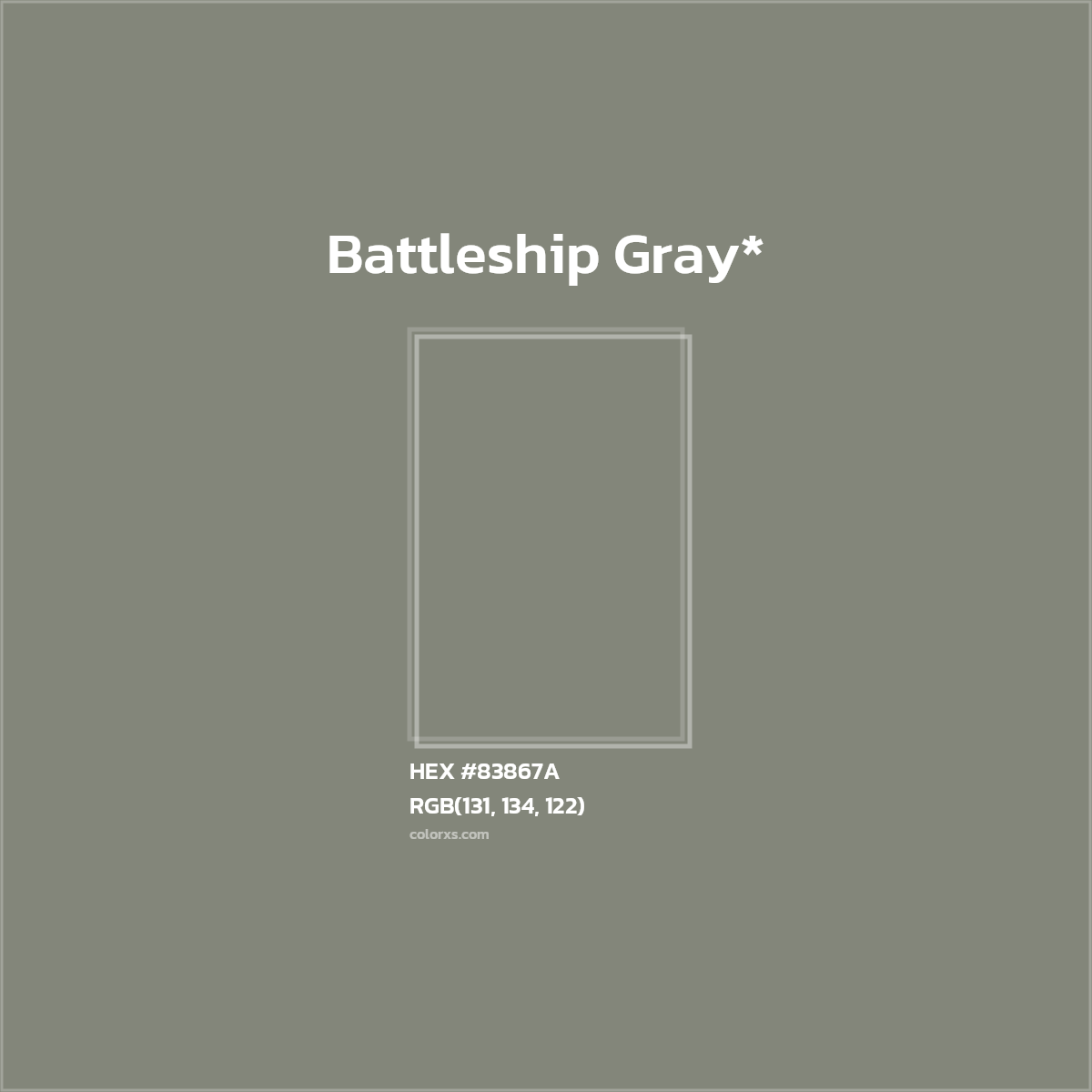 HEX #83867A Color Name, Color Code, Palettes, Similar Paints, Images