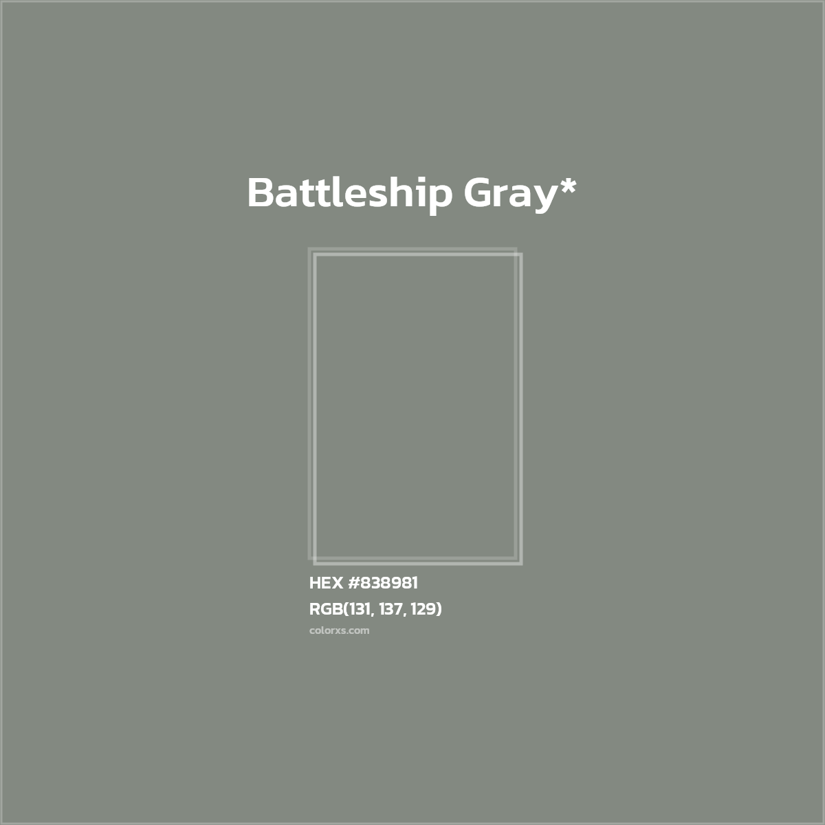 HEX #838981 Color Name, Color Code, Palettes, Similar Paints, Images