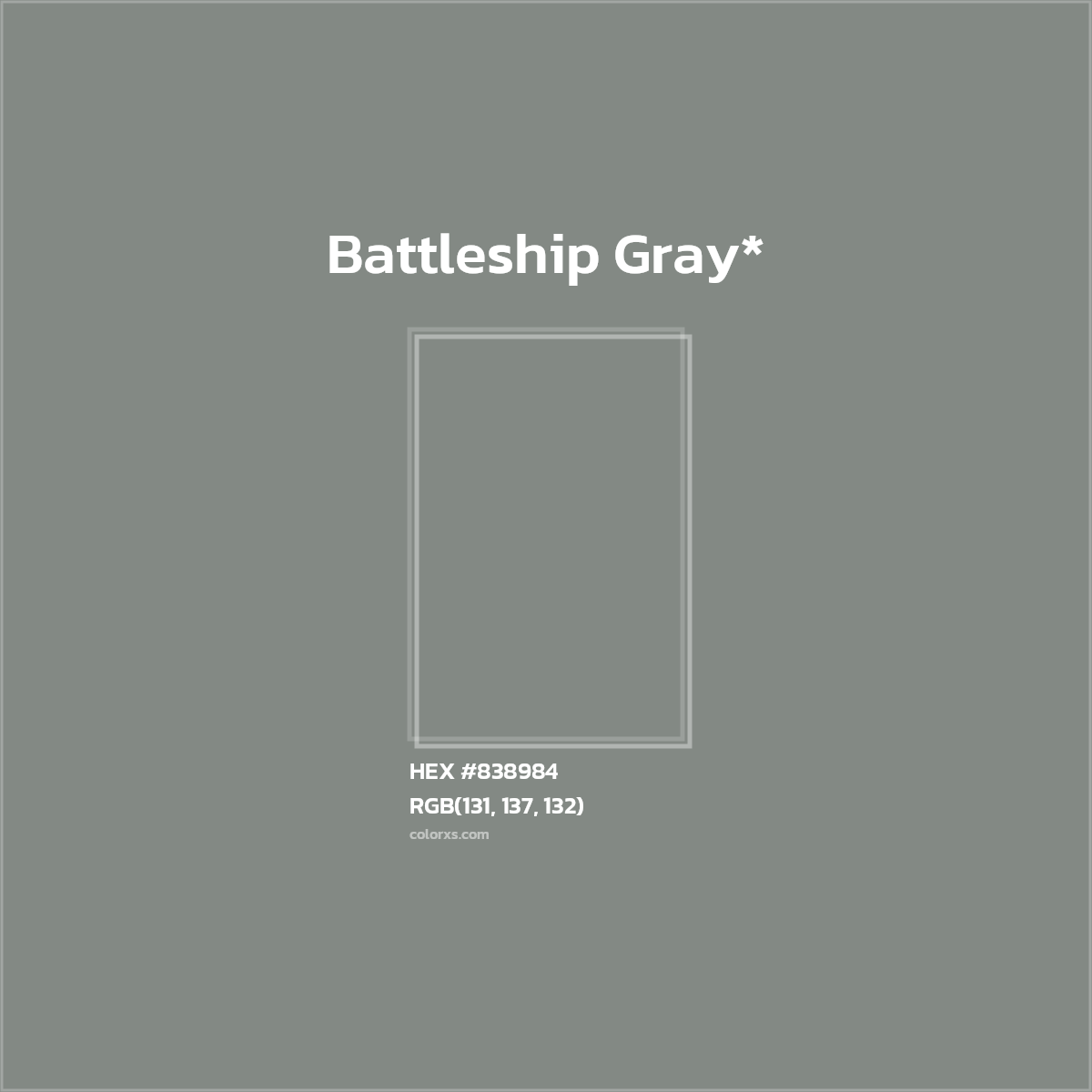 HEX #838984 Color Name, Color Code, Palettes, Similar Paints, Images