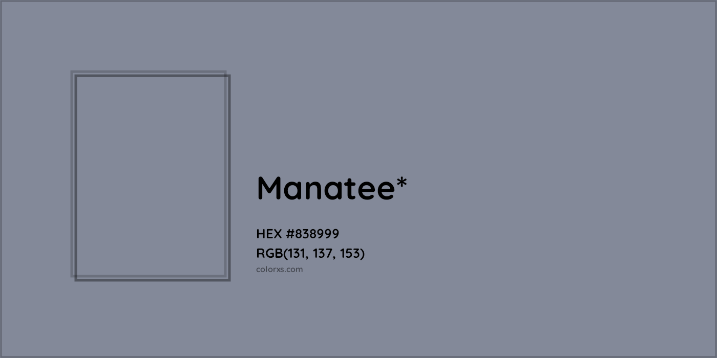 HEX #838999 Color Name, Color Code, Palettes, Similar Paints, Images