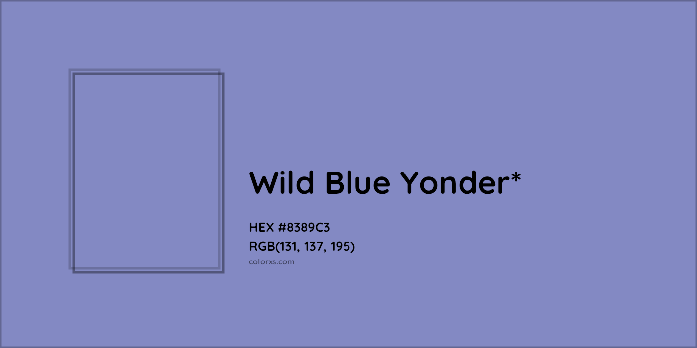 HEX #8389C3 Color Name, Color Code, Palettes, Similar Paints, Images