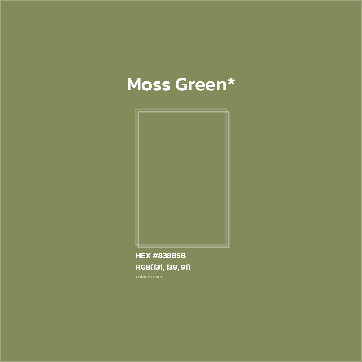 HEX #838B5B Color Name, Color Code, Palettes, Similar Paints, Images