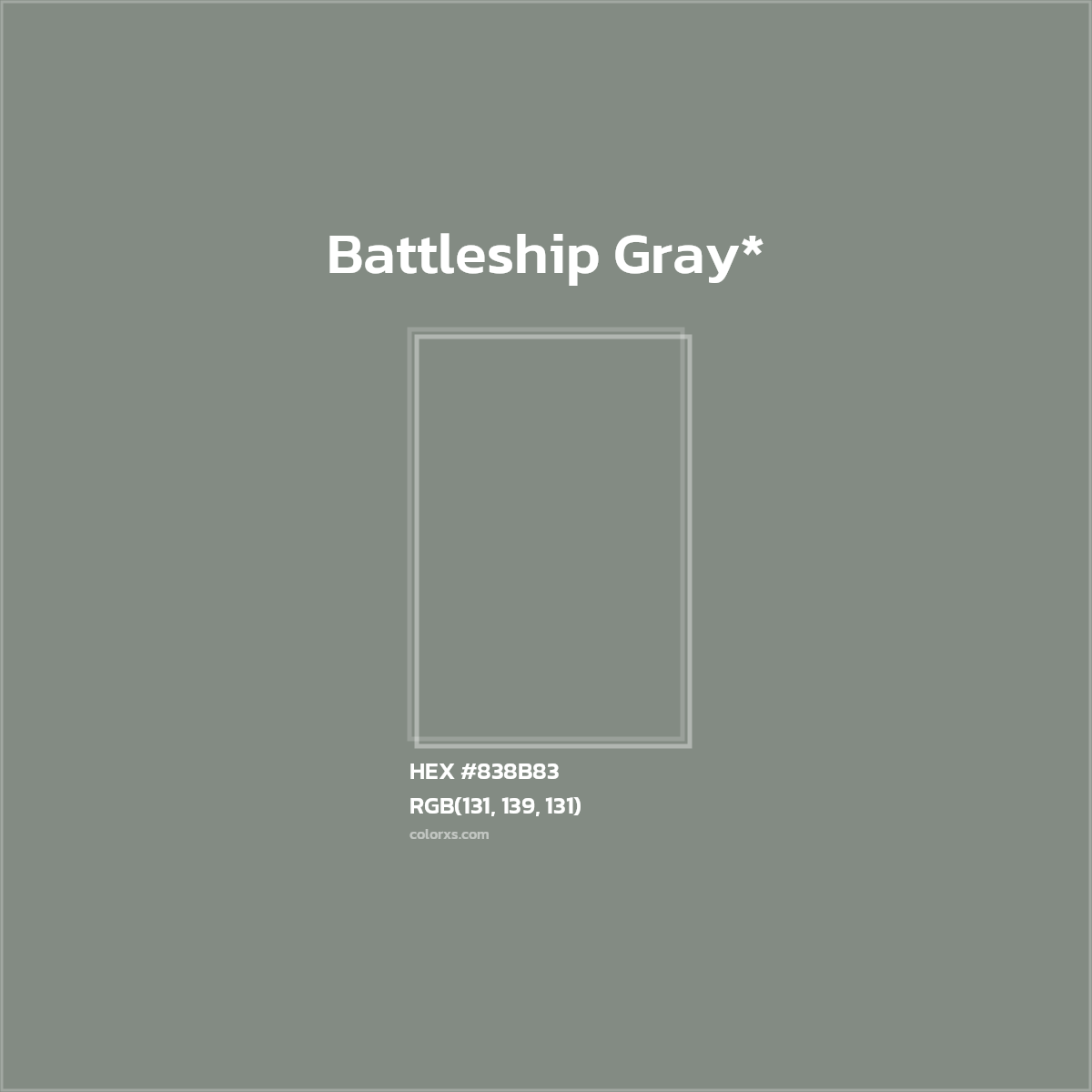 HEX #838B83 Color Name, Color Code, Palettes, Similar Paints, Images