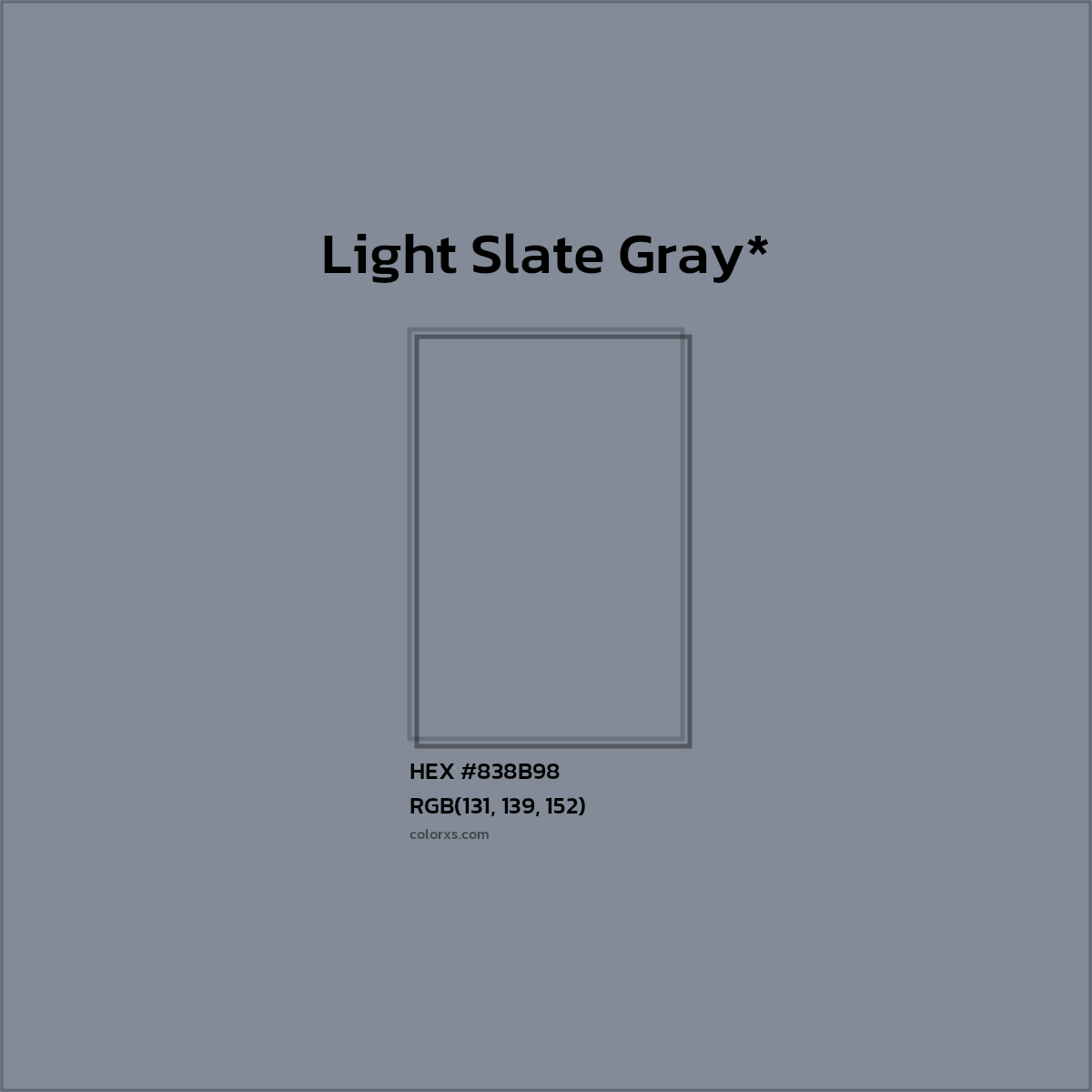 HEX #838B98 Color Name, Color Code, Palettes, Similar Paints, Images