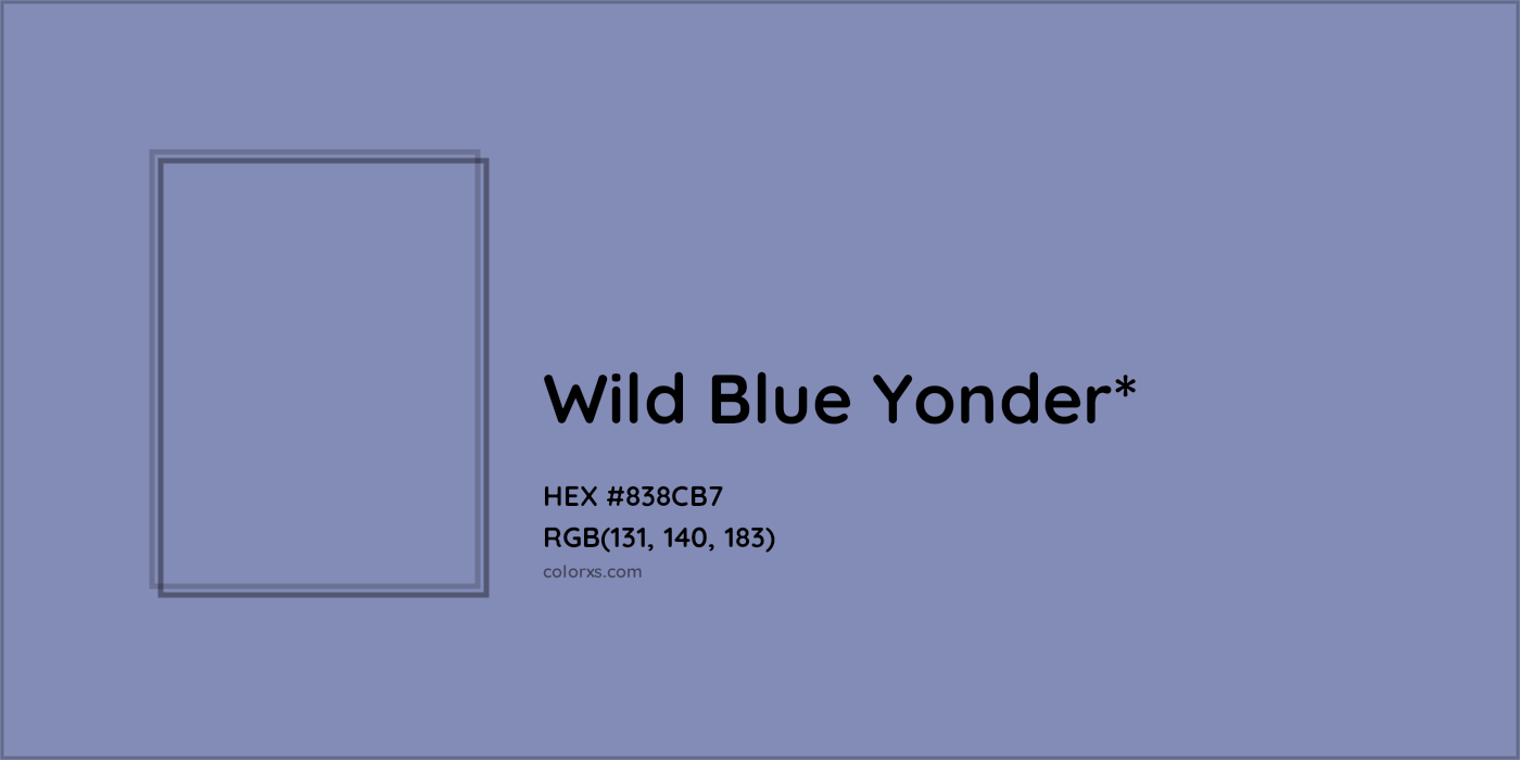 HEX #838CB7 Color Name, Color Code, Palettes, Similar Paints, Images