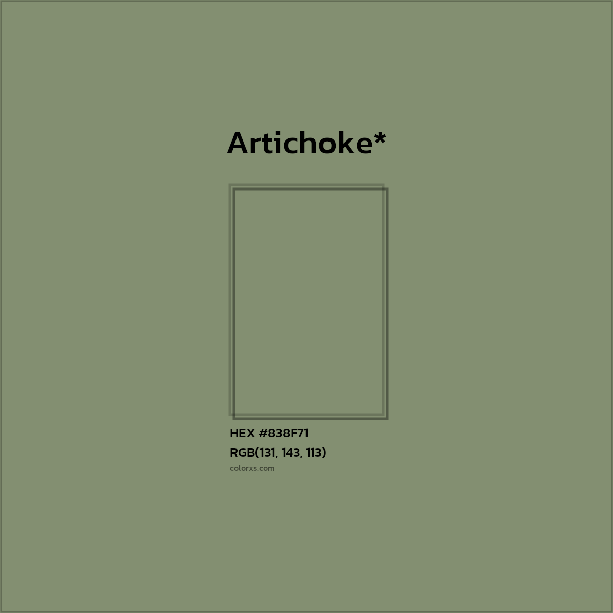 HEX #838F71 Color Name, Color Code, Palettes, Similar Paints, Images
