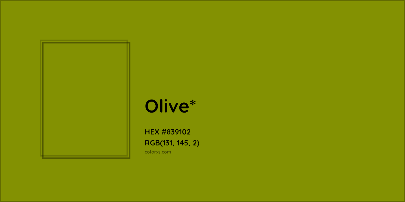 HEX #839102 Color Name, Color Code, Palettes, Similar Paints, Images