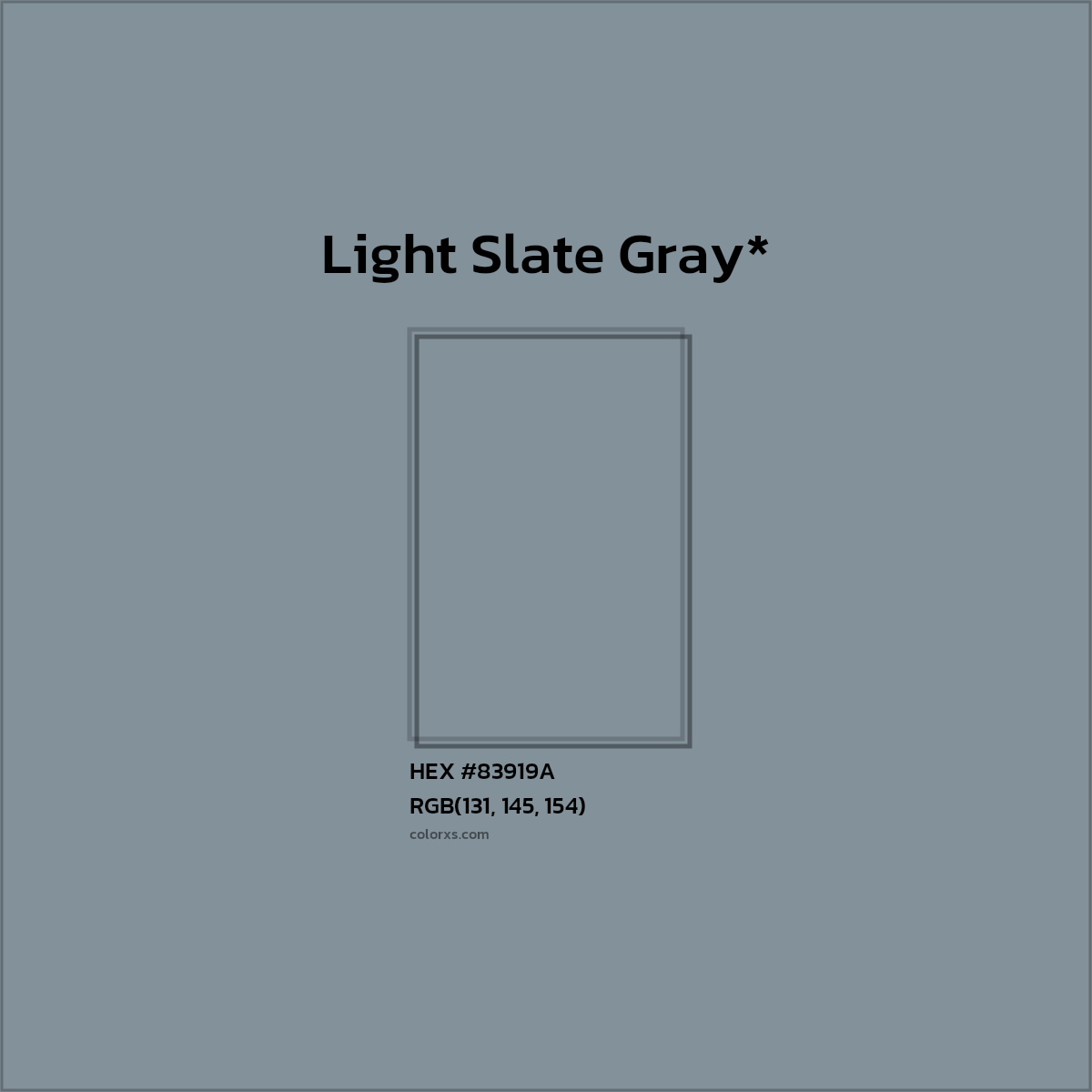 HEX #83919A Color Name, Color Code, Palettes, Similar Paints, Images