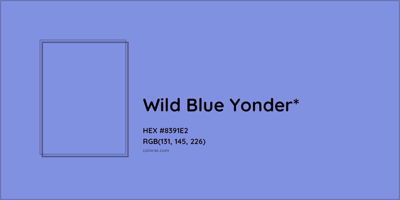 HEX #8391E2 Color Name, Color Code, Palettes, Similar Paints, Images