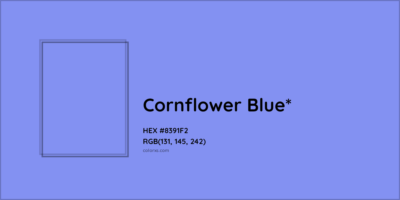 HEX #8391F2 Color Name, Color Code, Palettes, Similar Paints, Images