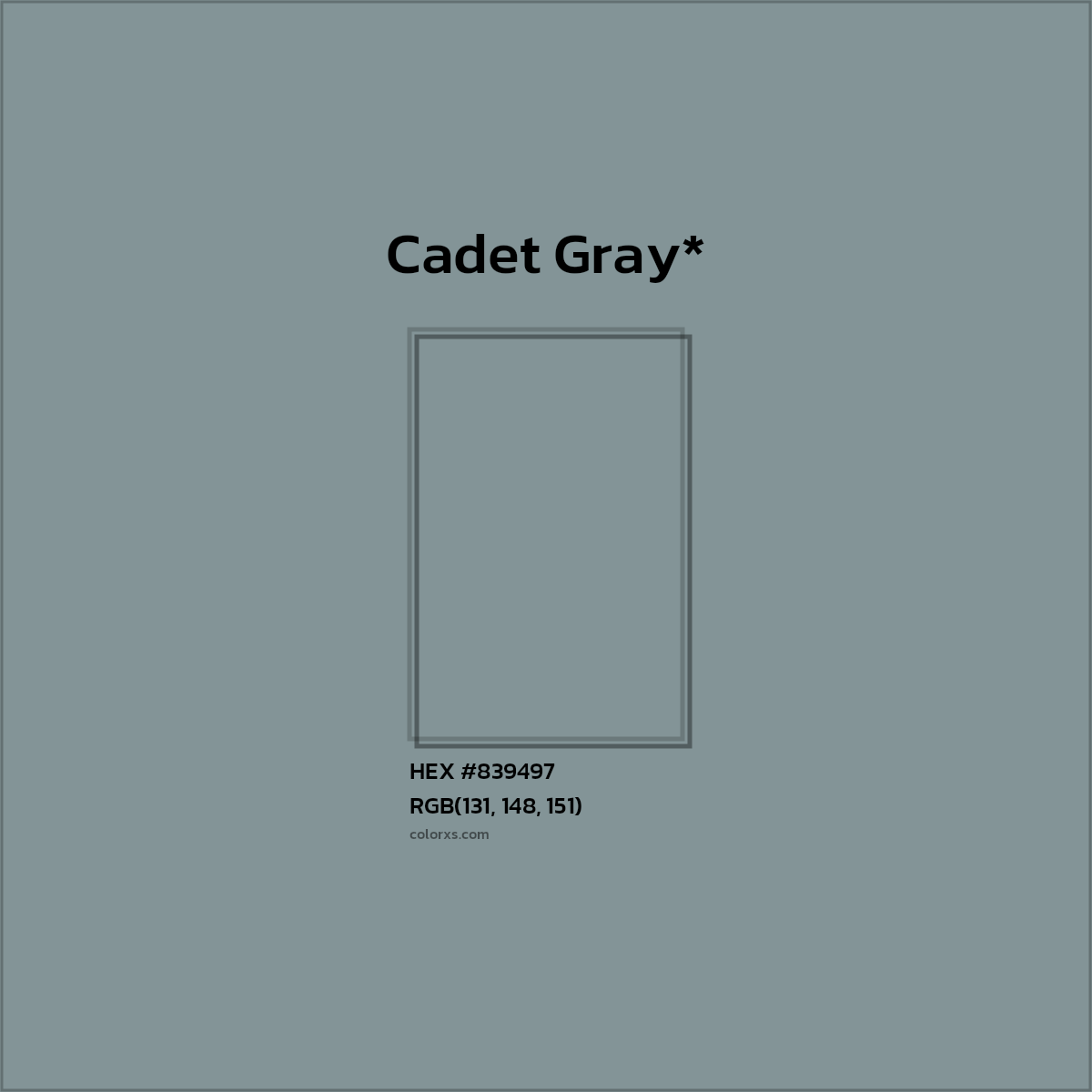 HEX #839497 Color Name, Color Code, Palettes, Similar Paints, Images