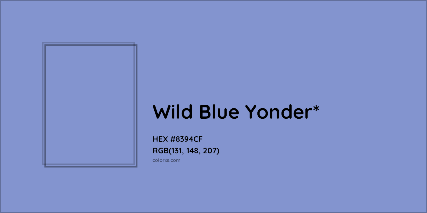 HEX #8394CF Color Name, Color Code, Palettes, Similar Paints, Images