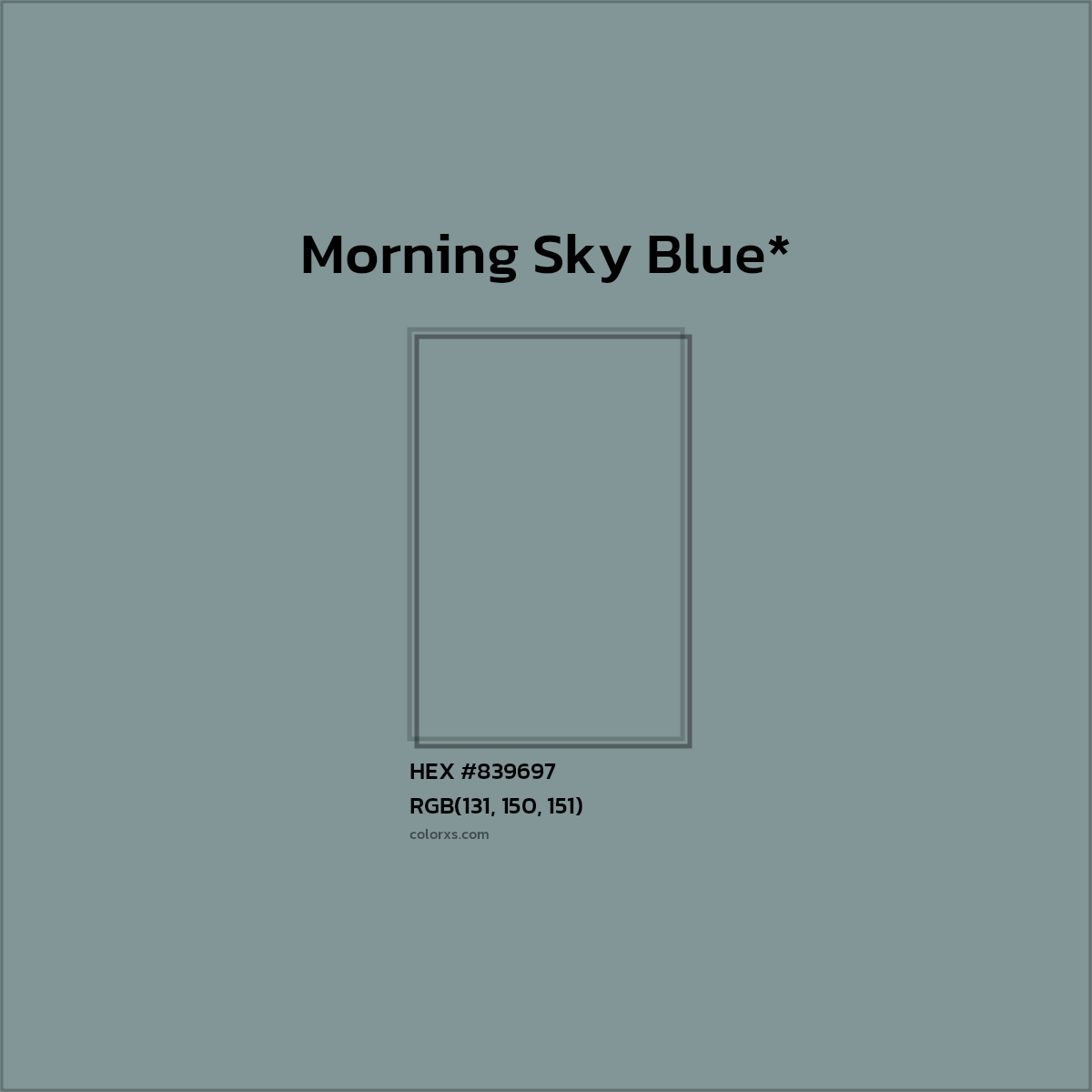 HEX #839697 Color Name, Color Code, Palettes, Similar Paints, Images