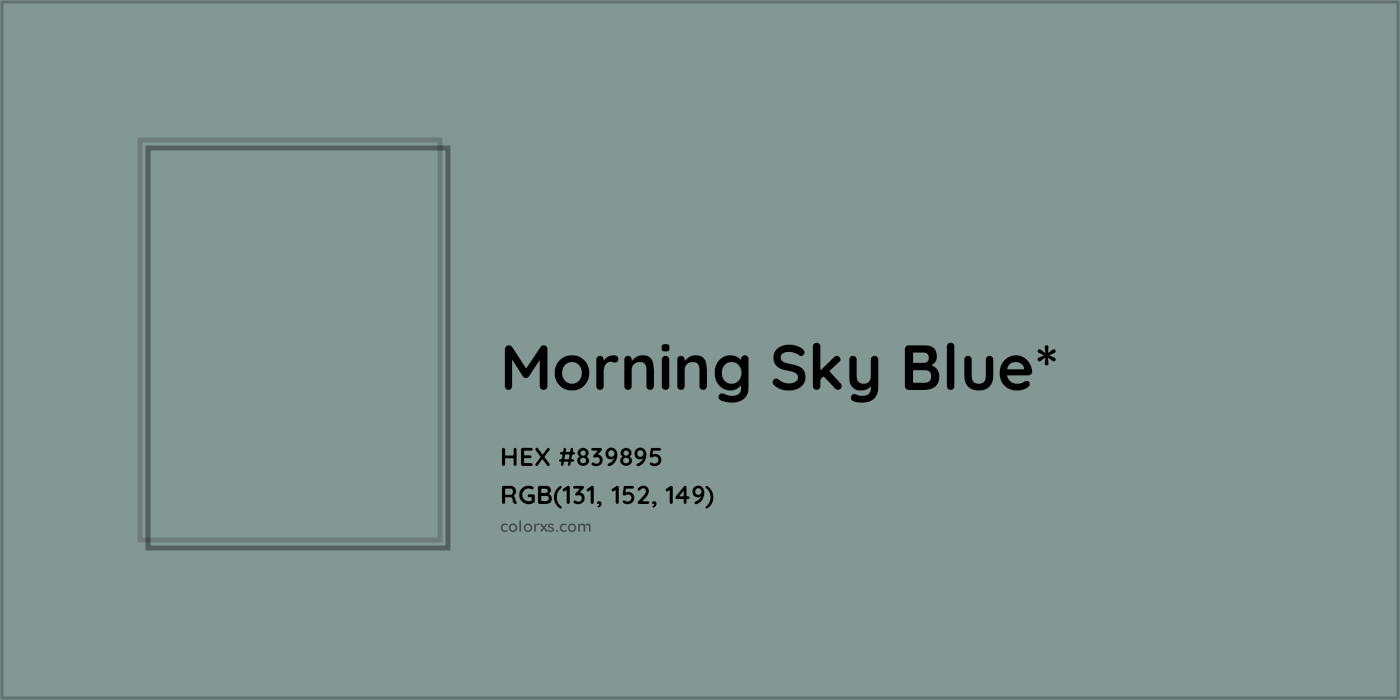 HEX #839895 Color Name, Color Code, Palettes, Similar Paints, Images