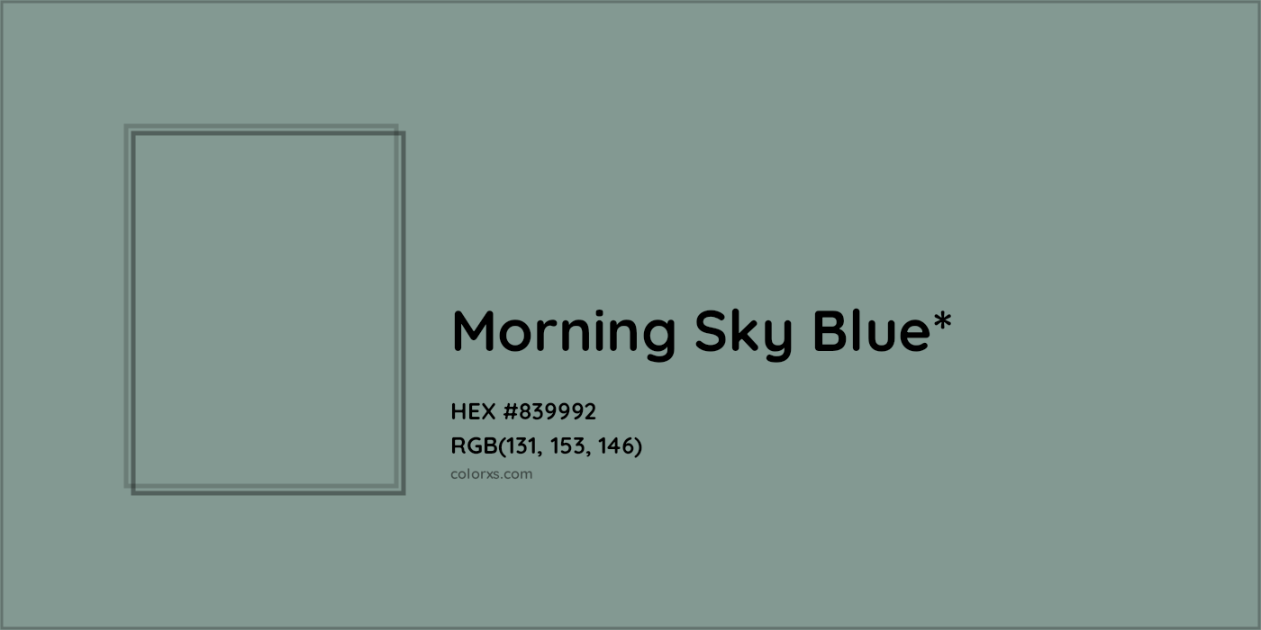 HEX #839992 Color Name, Color Code, Palettes, Similar Paints, Images
