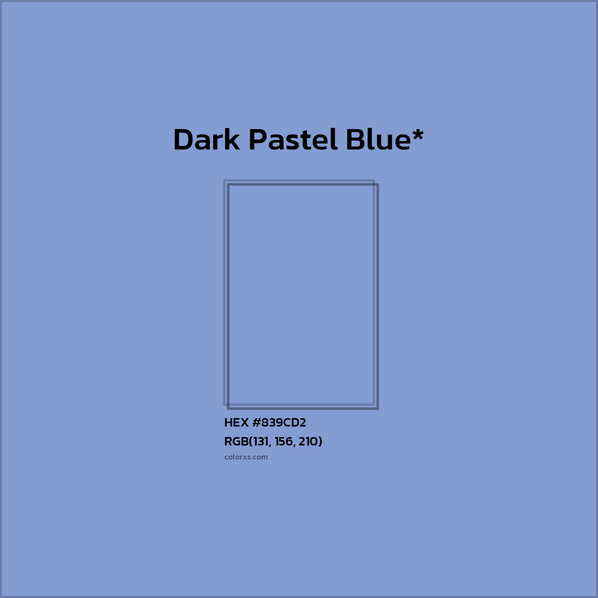 HEX #839CD2 Color Name, Color Code, Palettes, Similar Paints, Images