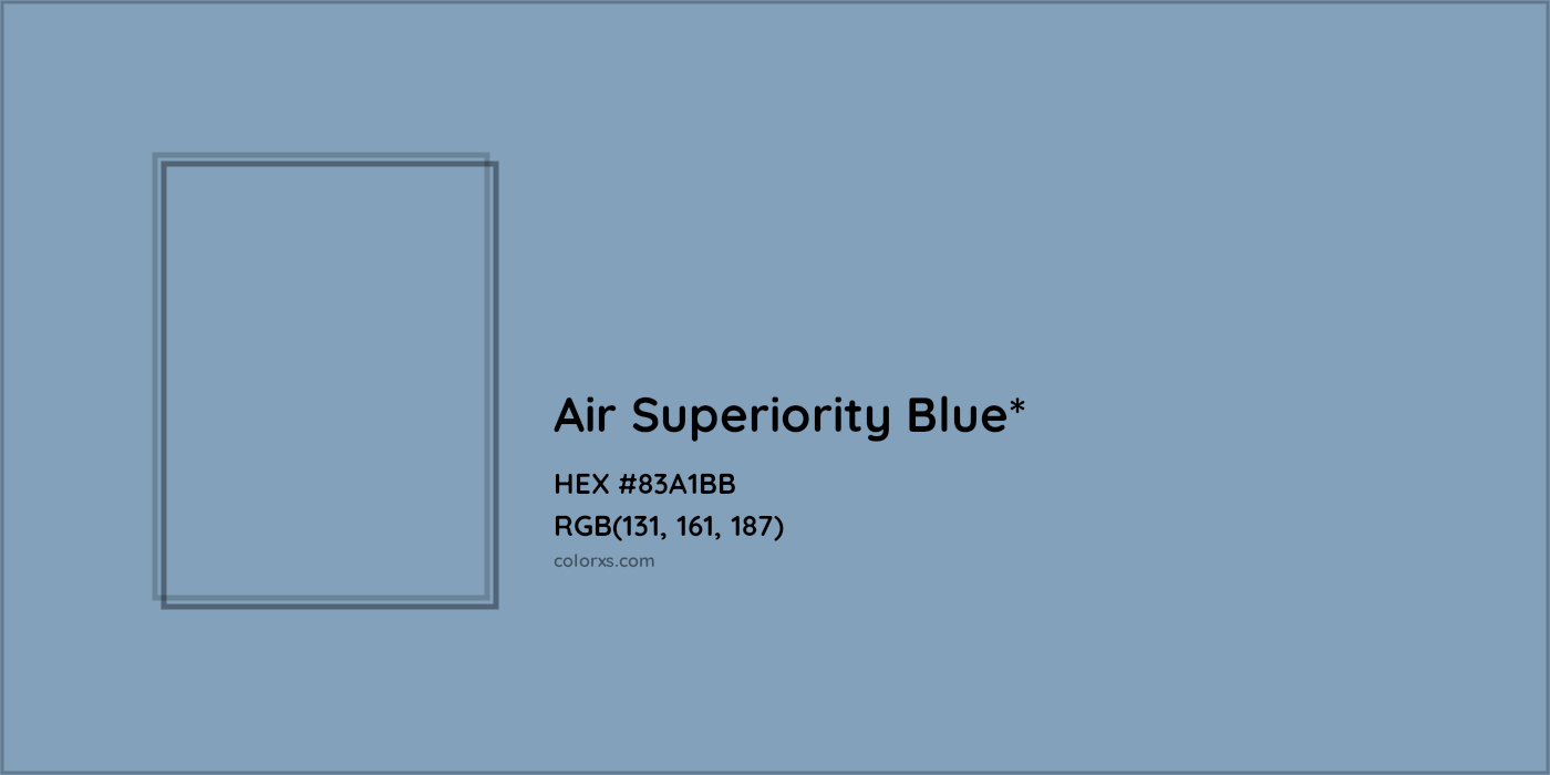 HEX #83A1BB Color Name, Color Code, Palettes, Similar Paints, Images