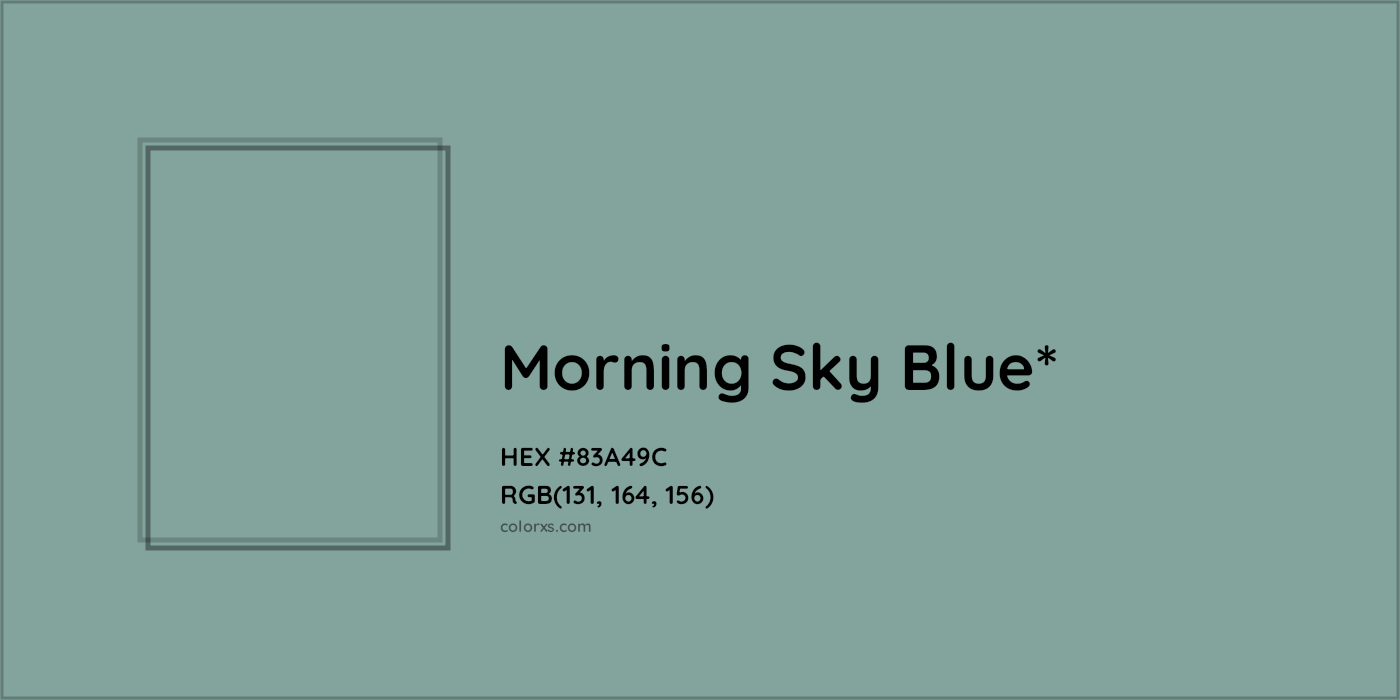 HEX #83A49C Color Name, Color Code, Palettes, Similar Paints, Images