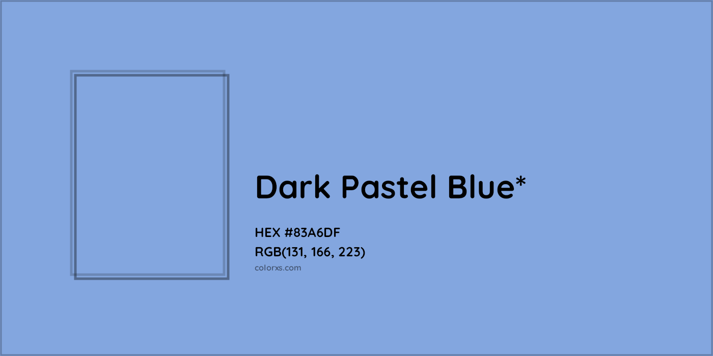 HEX #83A6DF Color Name, Color Code, Palettes, Similar Paints, Images
