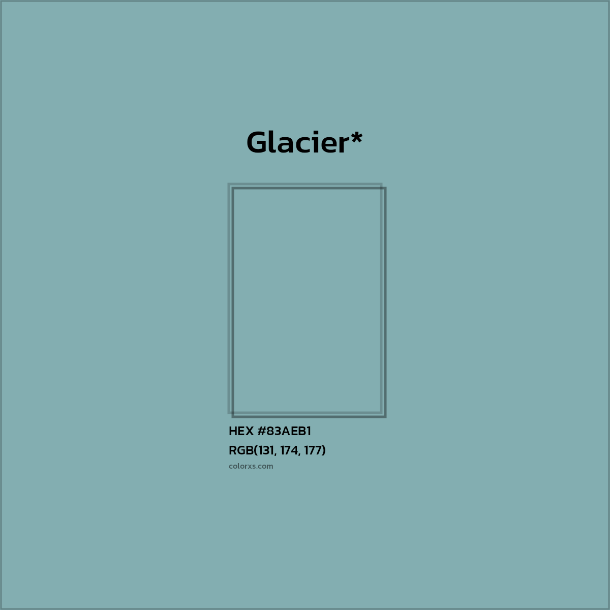 HEX #83AEB1 Color Name, Color Code, Palettes, Similar Paints, Images