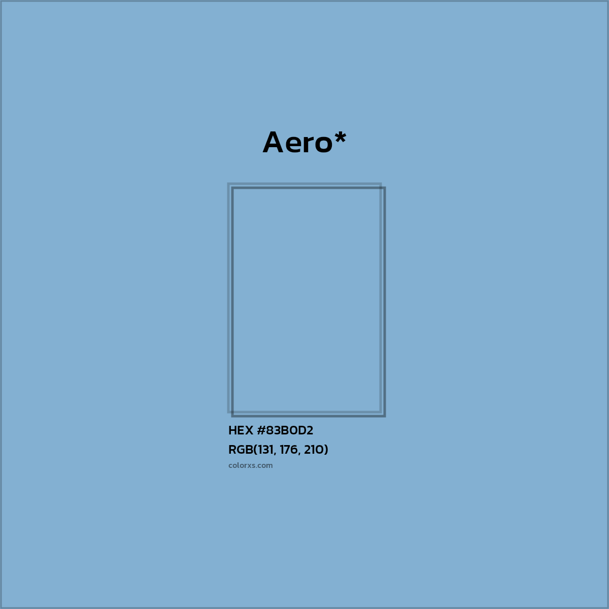 HEX #83B0D2 Color Name, Color Code, Palettes, Similar Paints, Images