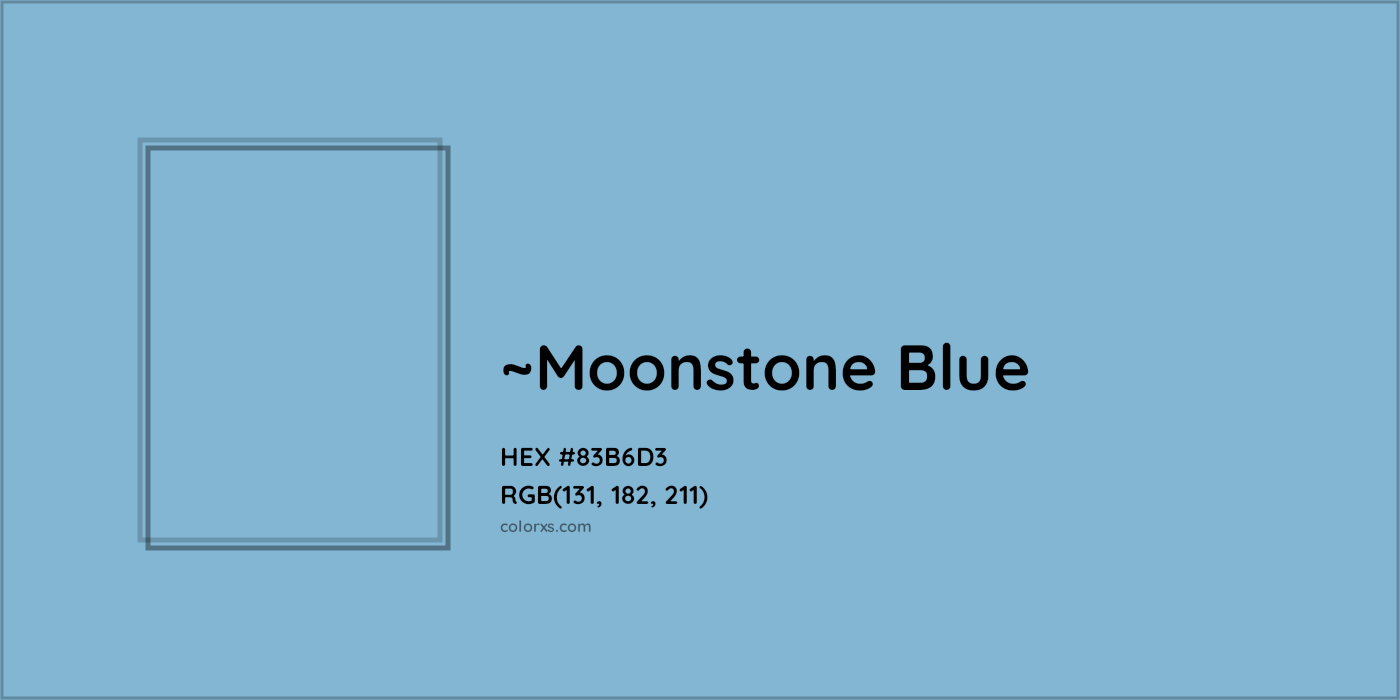 HEX #83B6D3 Color Name, Color Code, Palettes, Similar Paints, Images