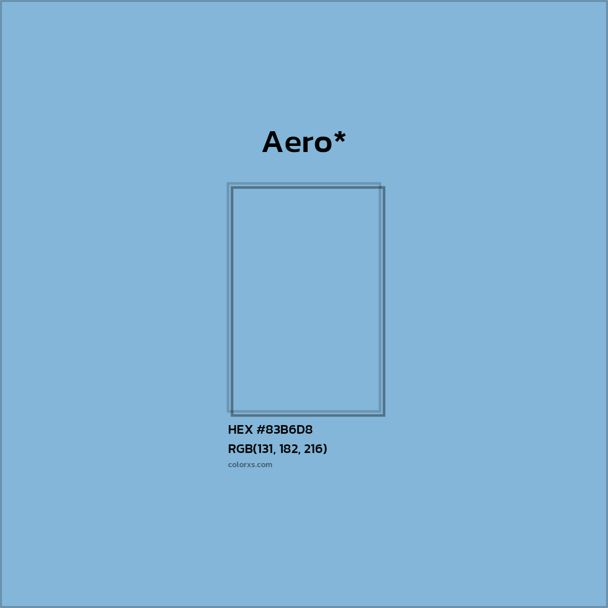 HEX #83B6D8 Color Name, Color Code, Palettes, Similar Paints, Images