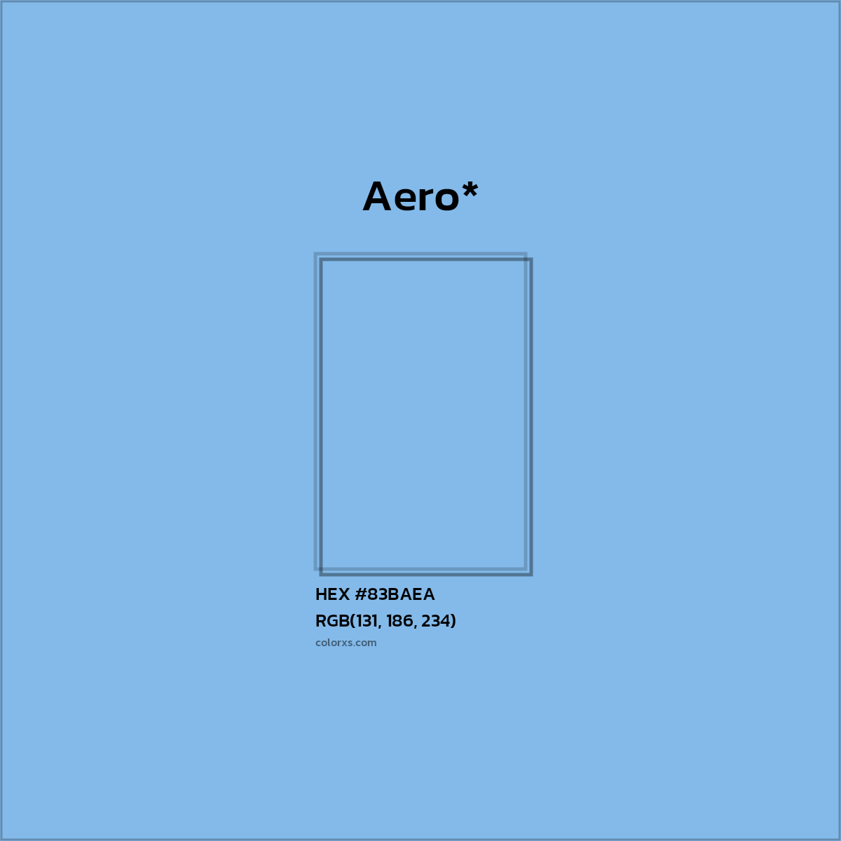 HEX #83BAEA Color Name, Color Code, Palettes, Similar Paints, Images