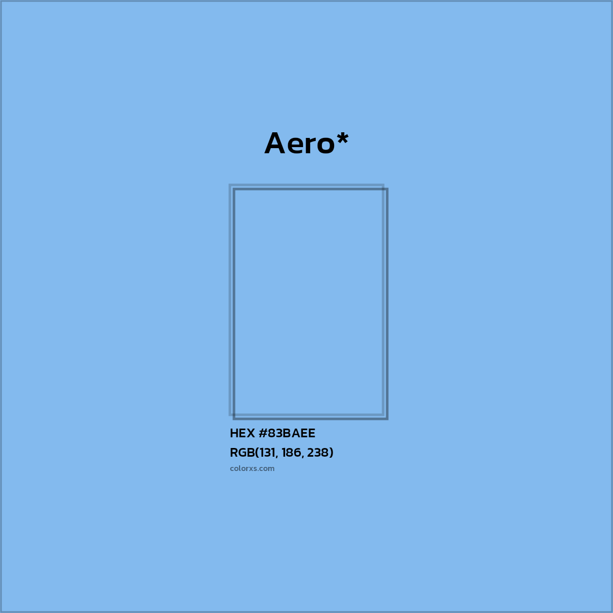 HEX #83BAEE Color Name, Color Code, Palettes, Similar Paints, Images