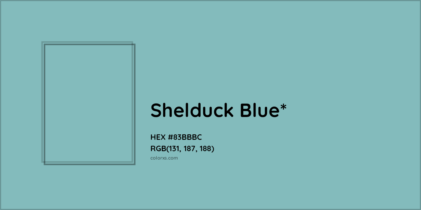 HEX #83BBBC Color Name, Color Code, Palettes, Similar Paints, Images