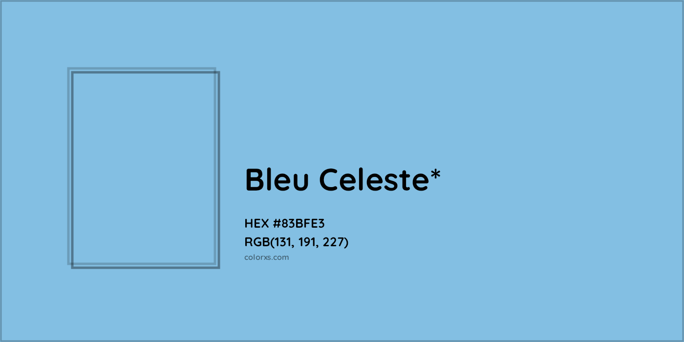 HEX #83BFE3 Color Name, Color Code, Palettes, Similar Paints, Images