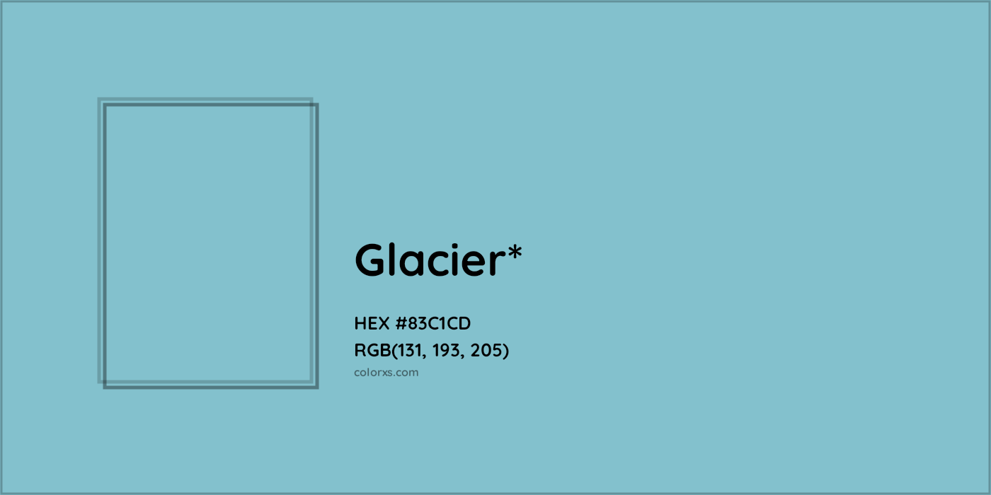 HEX #83C1CD Color Name, Color Code, Palettes, Similar Paints, Images