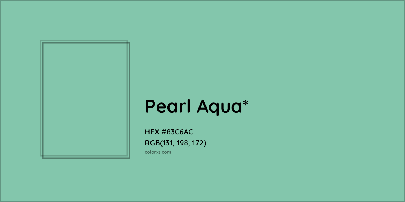 HEX #83C6AC Color Name, Color Code, Palettes, Similar Paints, Images