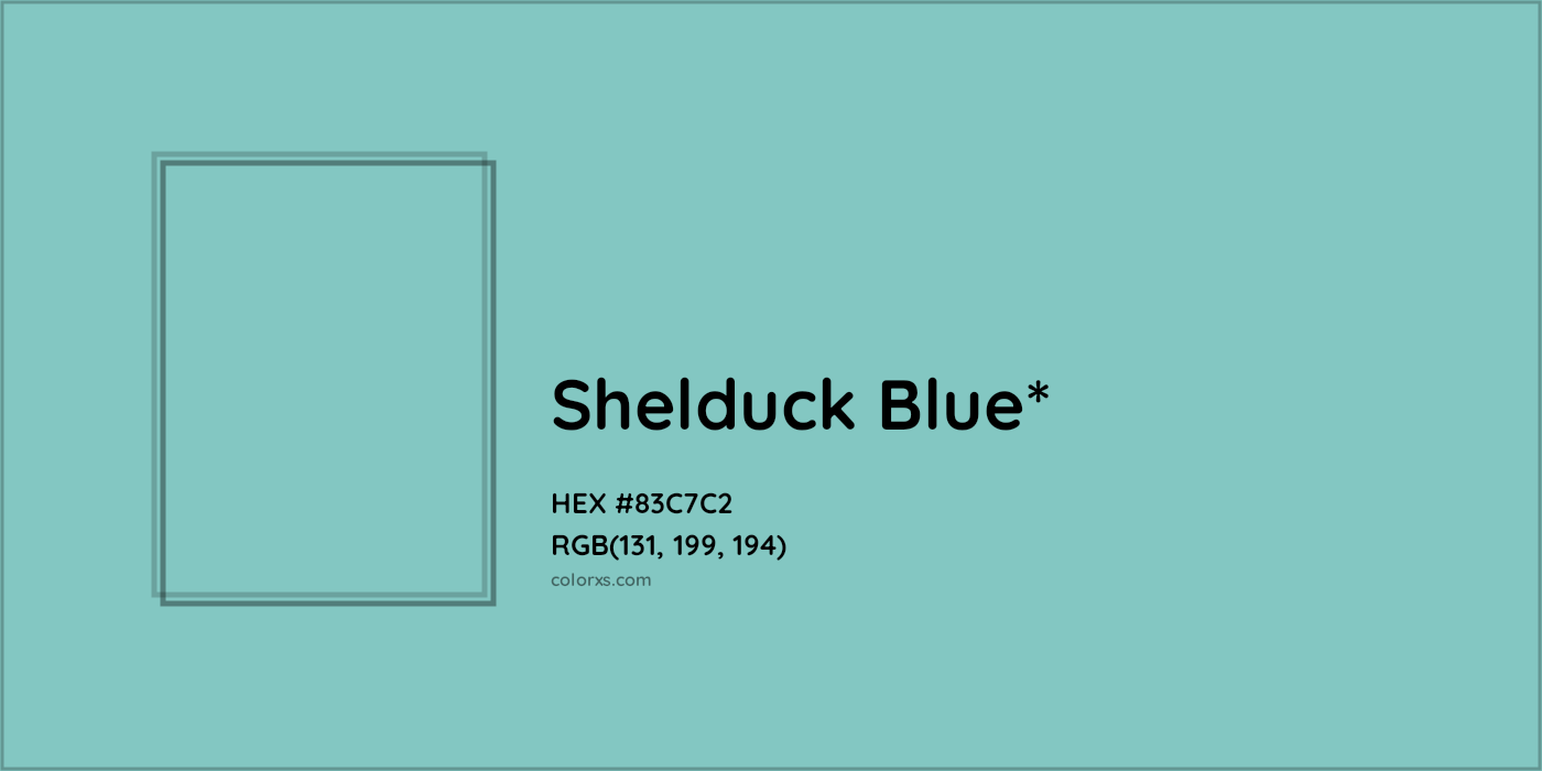 HEX #83C7C2 Color Name, Color Code, Palettes, Similar Paints, Images
