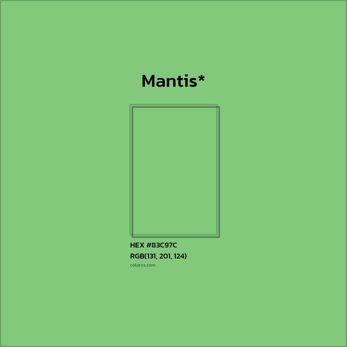 HEX #83C97C Color Name, Color Code, Palettes, Similar Paints, Images