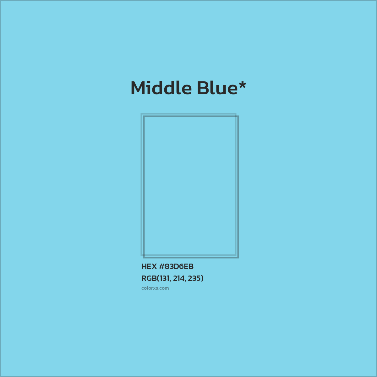 HEX #83D6EB Color Name, Color Code, Palettes, Similar Paints, Images