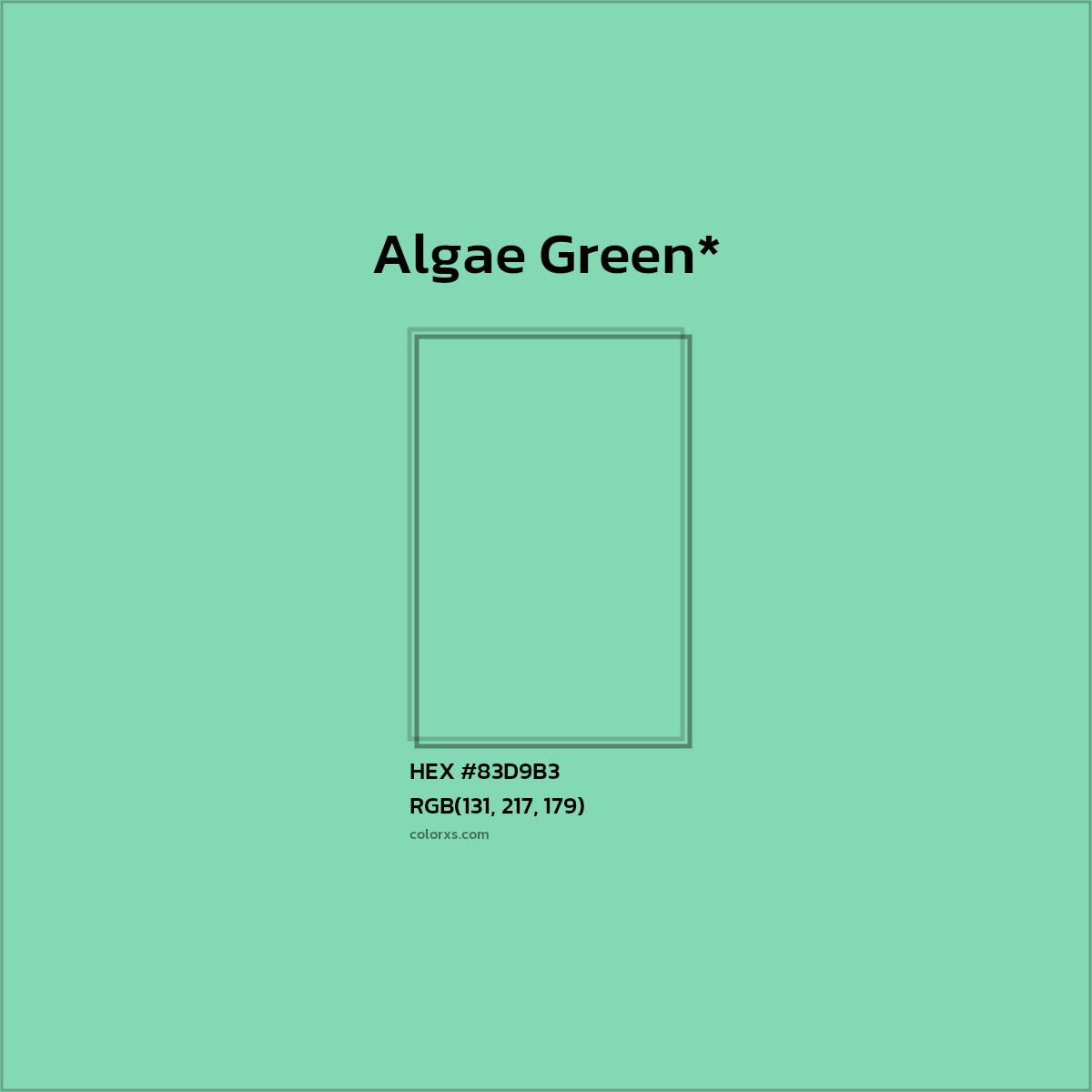 HEX #83D9B3 Color Name, Color Code, Palettes, Similar Paints, Images