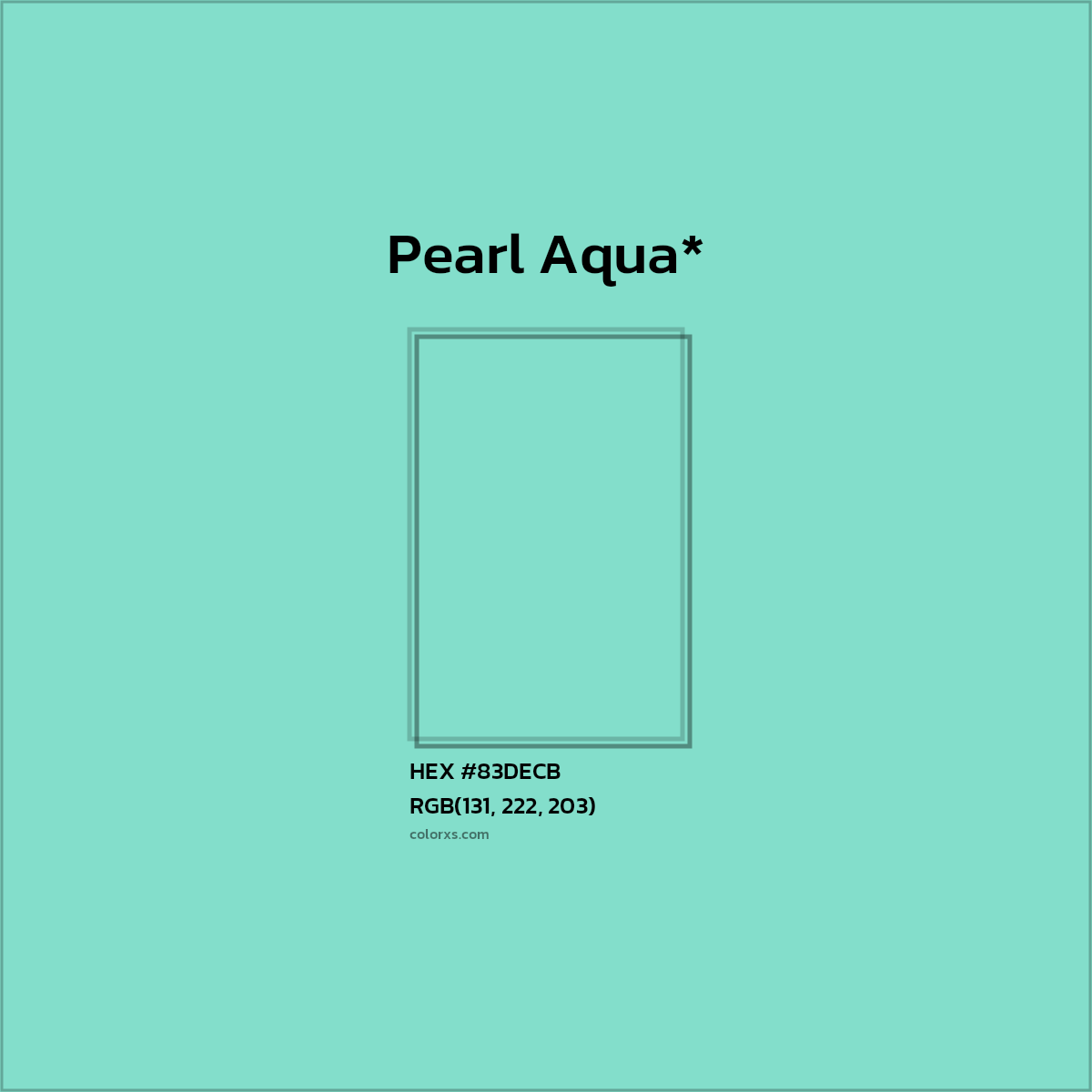 HEX #83DECB Color Name, Color Code, Palettes, Similar Paints, Images