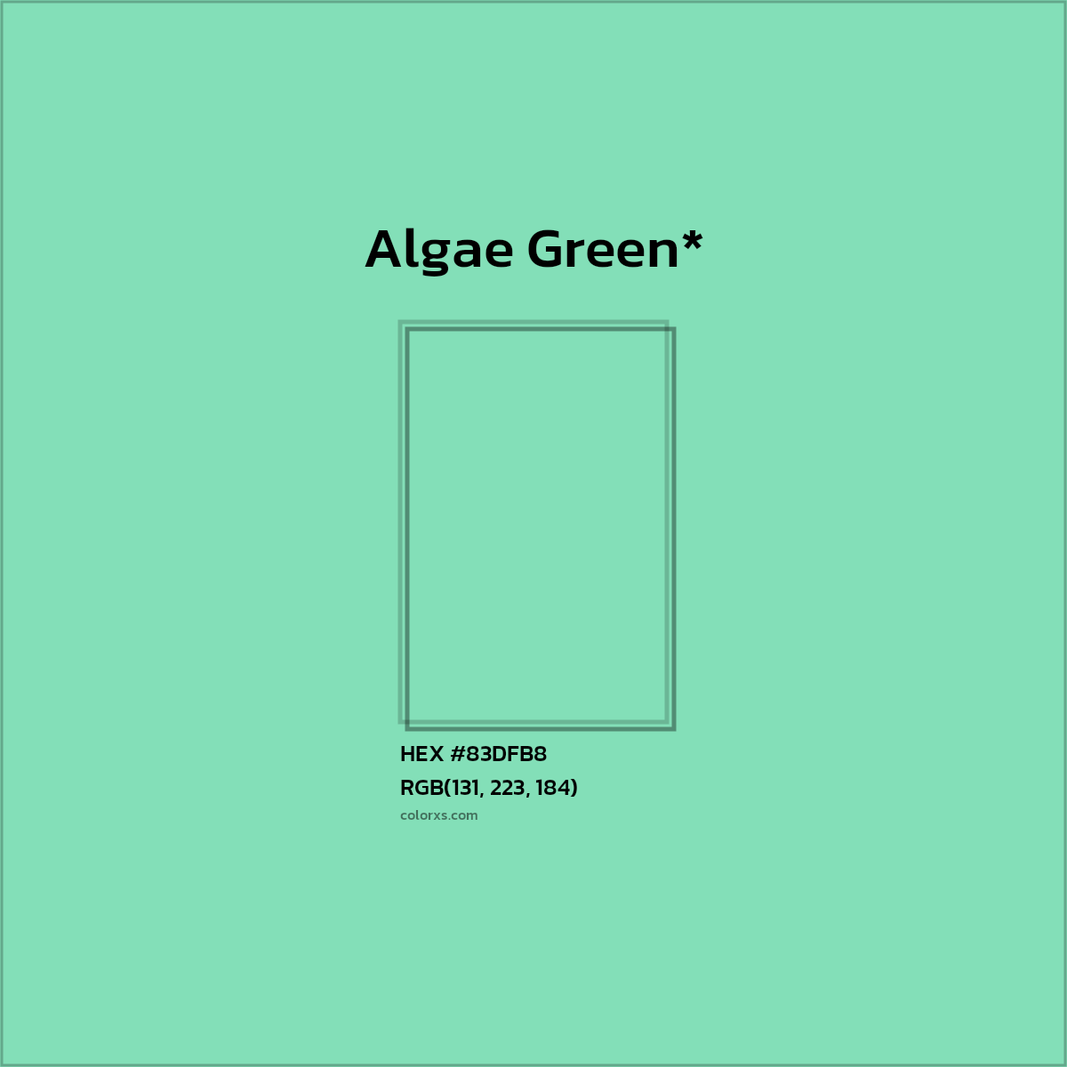 HEX #83DFB8 Color Name, Color Code, Palettes, Similar Paints, Images