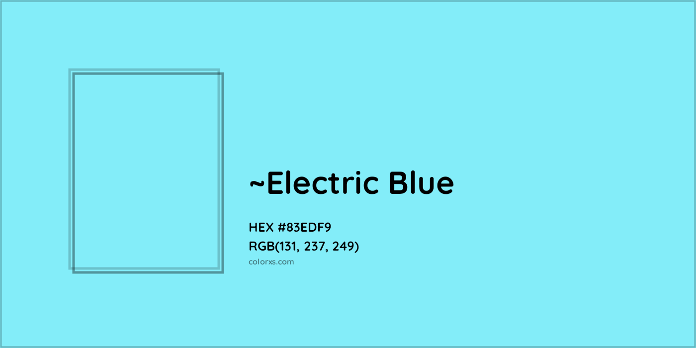 HEX #83EDF9 Color Name, Color Code, Palettes, Similar Paints, Images